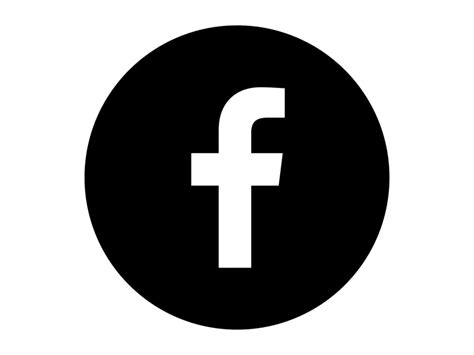 Facebook Round Black Icon Logo PNG vector in SVG, PDF, AI, CDR format