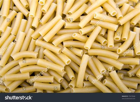 Raw Ziti Pasta Noodles Closeup Macro Stock Photo 77673946 : Shutterstock