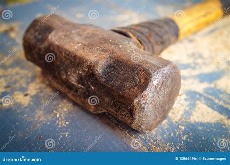 Small Sledge Hammer stock photo. Image of punch, equipment - 130664964