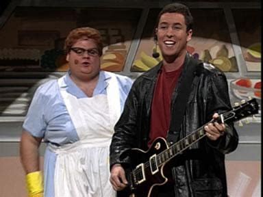 Lunch Lady Land! Adam Sandler with Chris Farley as the Lunch Lady, SNL ...