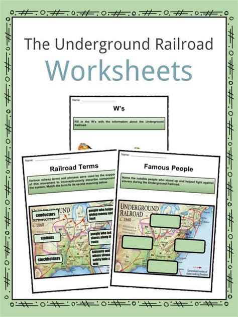 Underground Railroad Worksheets & Facts | Route, Reasons, Legacy