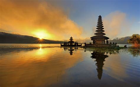 Sunset Time In Bali Indonesia