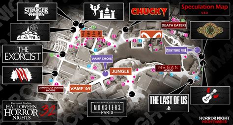 New Halloween Horror Nights 32 Speculation Map Features 'Stranger ...