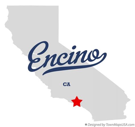 Map of Encino, CA, California