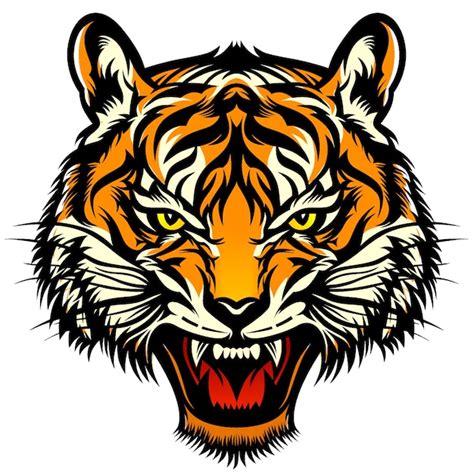 Premium Vector | Tiger head illustration