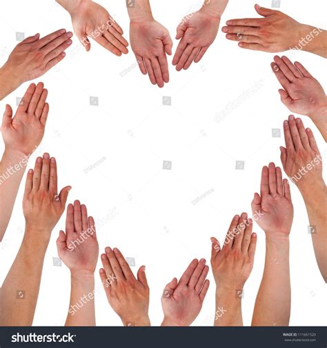 Hands Forming Heart Isolated On White Stock Photo 111661520 | Shutterstock