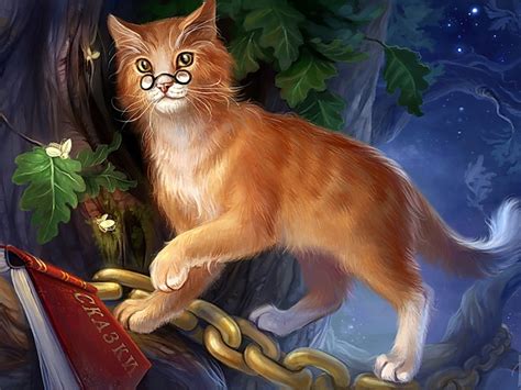 Enchanted Cat: A Fantasy HD Wallpaper by Natalia Motuz