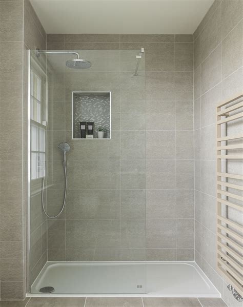 Fiberglass Shower Pan With Tile Walls - Glass Designs