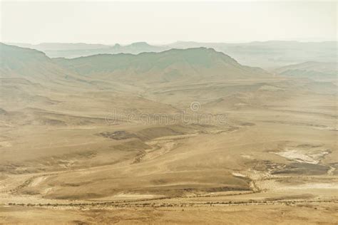 Negev Desert in Israel, Landscape of Mountains, Sand and Stones Stock ...