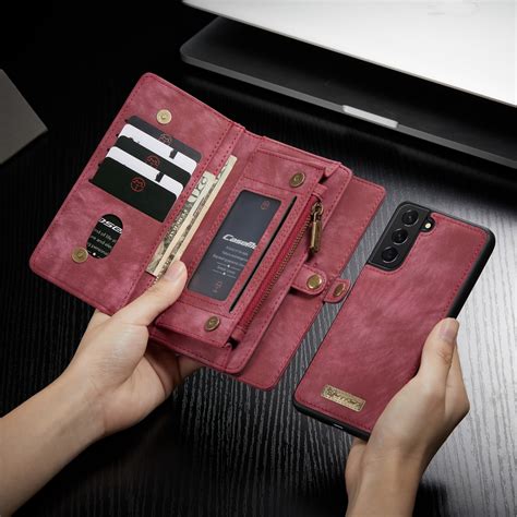 CaseMe Multifunctional Wallet Leather Case for Samsung S21 FE – Otitio Shop