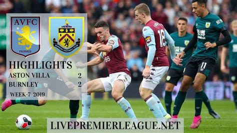 Aston Villa 2-2 Burnley Highlights | EPL Week 7 2019