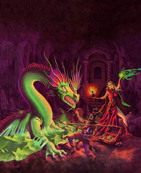 Erol Otus - cover for the "Moldvay" D&D basic box set. | Dungeons and ...