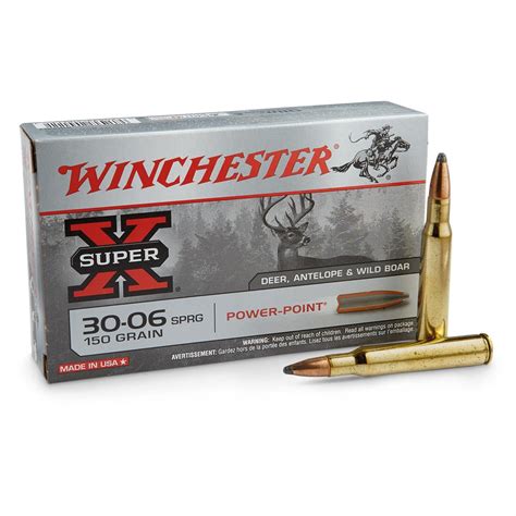 Winchester Super-X, .30-06 Springfield, PP, 150 Grain Of 500 Rounds ...