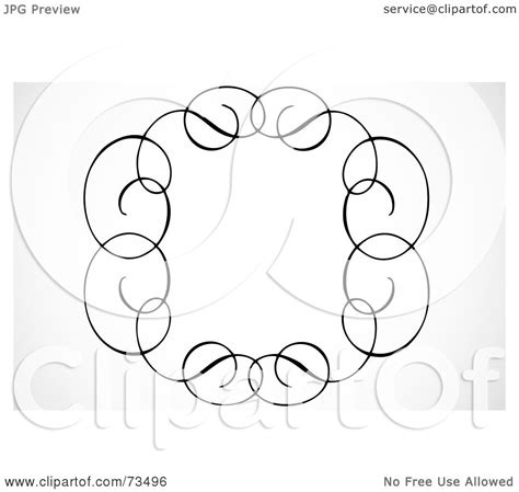 Royalty-Free (RF) Clipart Illustration of a Black And White Swirly ...