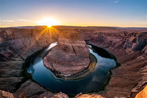 Sunset at Horseshoe Bend, Arizona : r/pics