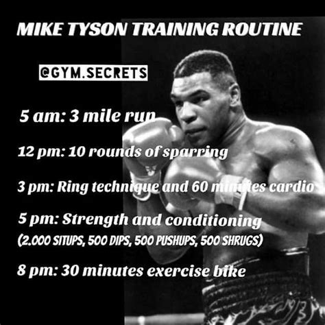 Pin by Claire on Getting Fit | Mike tyson training, Training motivation ...