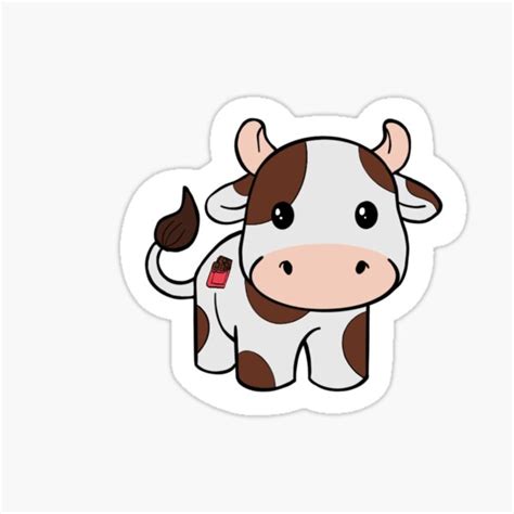 "Chocolate Cow" Sticker for Sale by AshleyDesignz | Redbubble