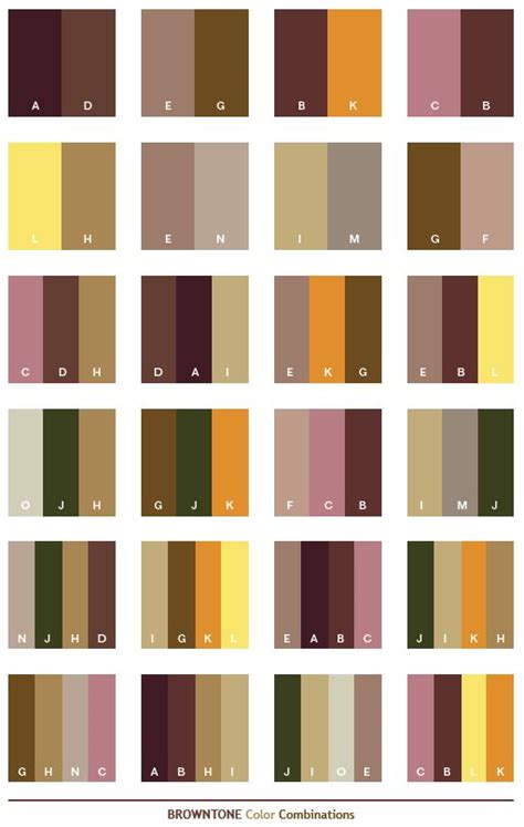 Color Schemes | Brown tone color schemes, color combinations, color ...