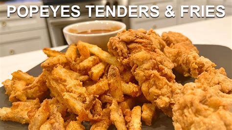 Popeyes Chicken Tenders & Fries | Pour Choices Kitchen - YouTube