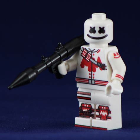 MARSHMELLOW MAN Custom Printed Lego Inspired Fortnite Minifigure ...