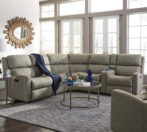 Flexsteel Catalina Six Piece Power Reclining Sectional Sofa with Power ...