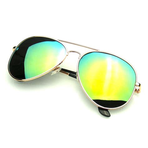 Full Mirror Silver Polarized Aviator Sunglasses – Emblem Eyewear