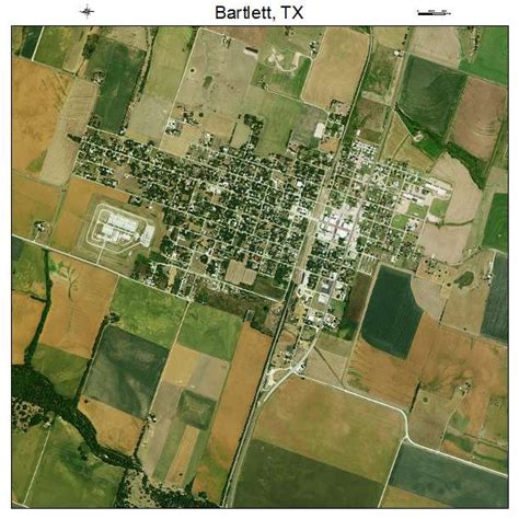 Aerial Photography Map of Bartlett, TX Texas