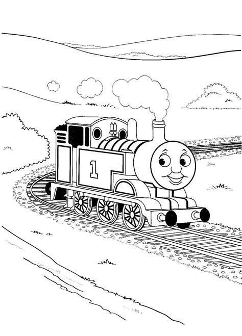 Free Printable Train Coloring Pages For Kids