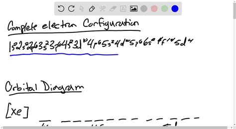 SOLVED: A. Write the complete electron configuration for Tungsten ...