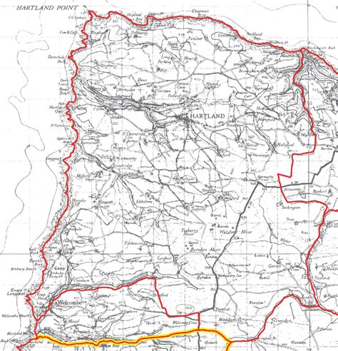 GENUKI: Hartland Parish Boundaries, Devon