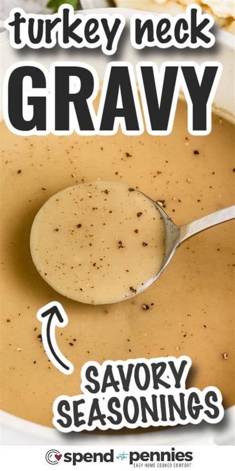 Turkey Neck Gravy - Spend With Pennies