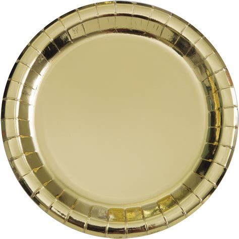 Gold Foil Paper Dinner Plates, 9in, 8ct - Walmart.com