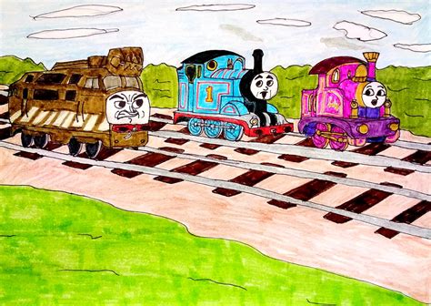 Diesel 10 Chases Thomas and Lady by JQroxks21 on DeviantArt