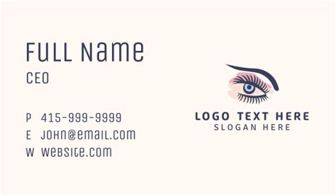 Eyebrow & Eyelash Salon Business Card | BrandCrowd Business Card Maker