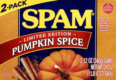 Pumpkin Spice SPAM and more pumpkin