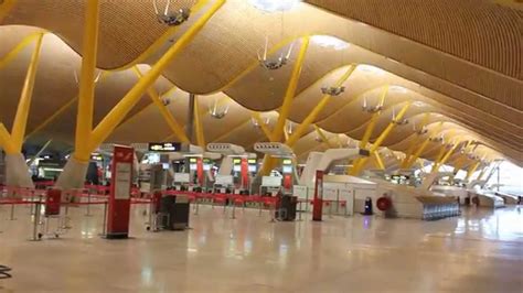 Madrid Barajas Airport - View of Terminal 4 - YouTube