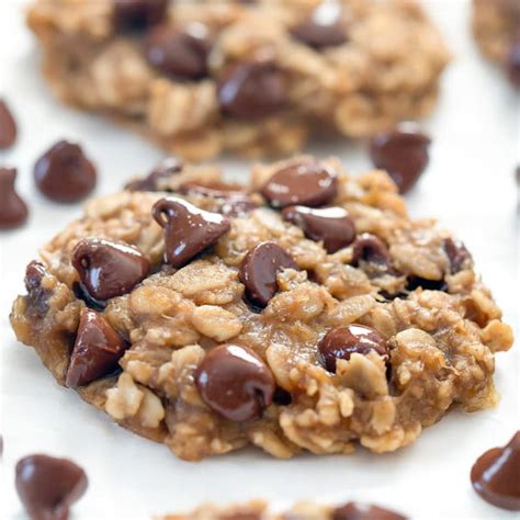 4 Ingredient Flourless Healthy Oatmeal Cookies (Eggless, No Sugar Added ...