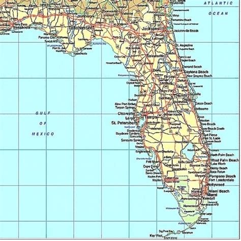 Florida | Places I Want To Visit | Map Of Florida Gulf, Map Of - Map Of ...