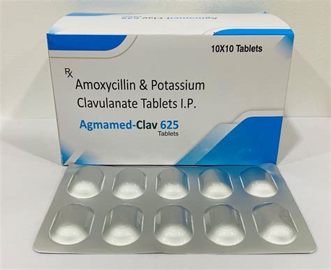 Amoxicillin Potassium Clavulanate 625 at Rs 2000/box | Amoxicillin ...