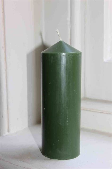 Green Candles 150mm x 54mm