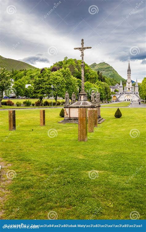 Sanctuary of Our Lady of Lourdes-Occitanie, France Stock Photo - Image ...