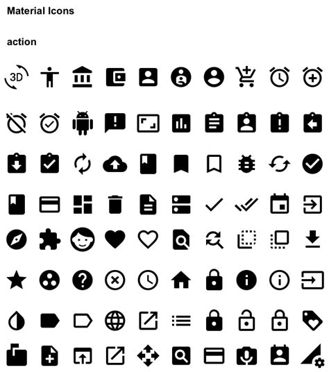 Stenciltown - Google Material Design Icons