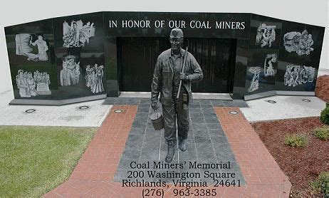 Coal Miners Memorial - Richlands, VA | Virginia homes, Appalachia, Memories