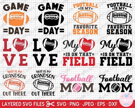 Football Mom Svg Bundle Cricut Football Mother Svg Bundle Png - Etsy