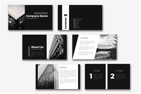 Minimalist Business Presentation/ Pitch Deck Template on Behance