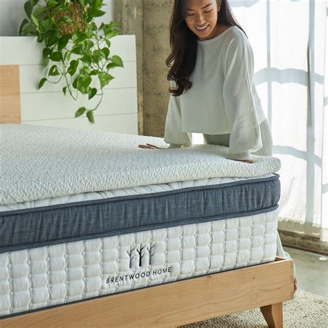 Memory Foam Mattress Topper with Cooling Gel and BioFoam | Brentwood Home