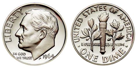 1964 Roosevelt Silver Dimes: Value and Prices