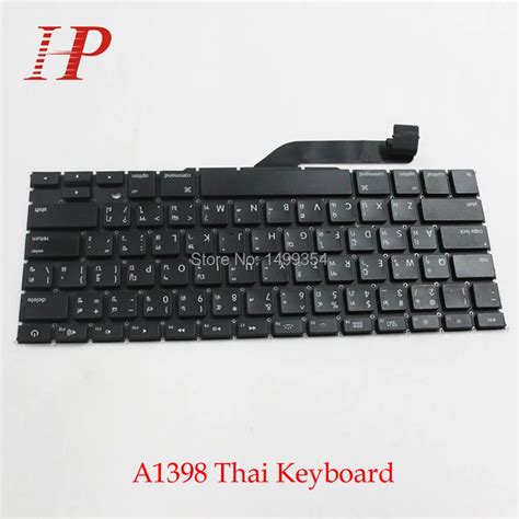 New A1398 Thai Thailand Keyboard For Apple Macbook Pro 15'' Retina ...