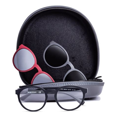 Emporio Armani Round Clip-On Eyeglass Matte Black EA4152 | Optic One ...