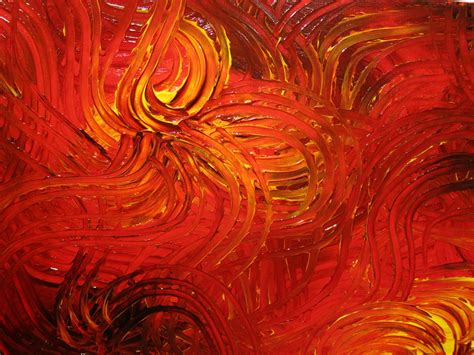 Large Red Abstract Painting Textured Wall Art Original Passionate Home ...